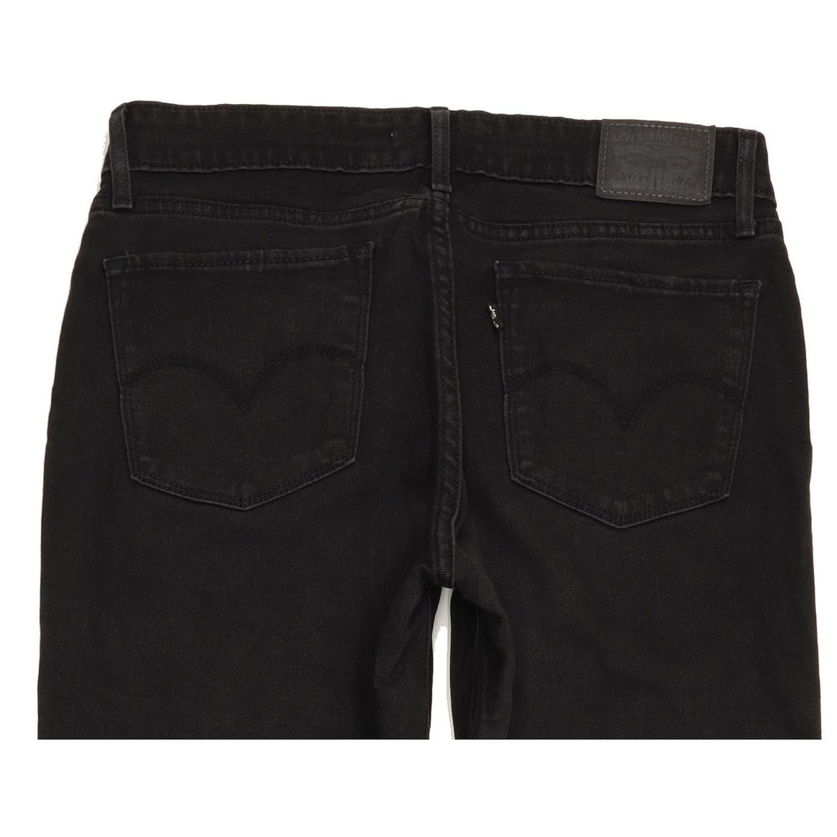 Levi's 711 Women Black Skinny Slim Stretch Jeans W30 L31