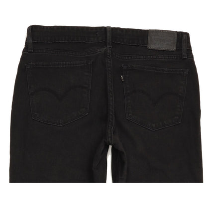 Levi's 711 Women Black Skinny Slim Stretch Jeans W30 L31