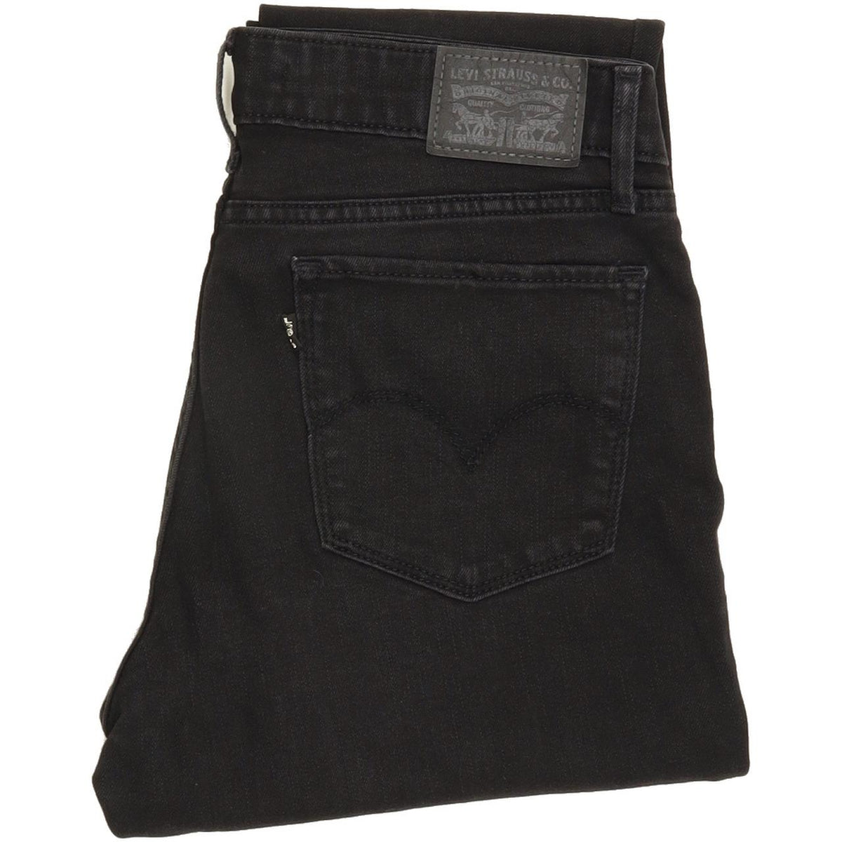 Levi's 711 Women Black Skinny Slim Stretch Jeans W30 L31