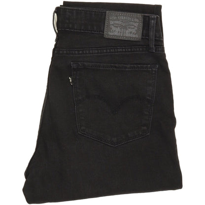 Levi's 711 Women Black Skinny Slim Stretch Jeans W30 L31