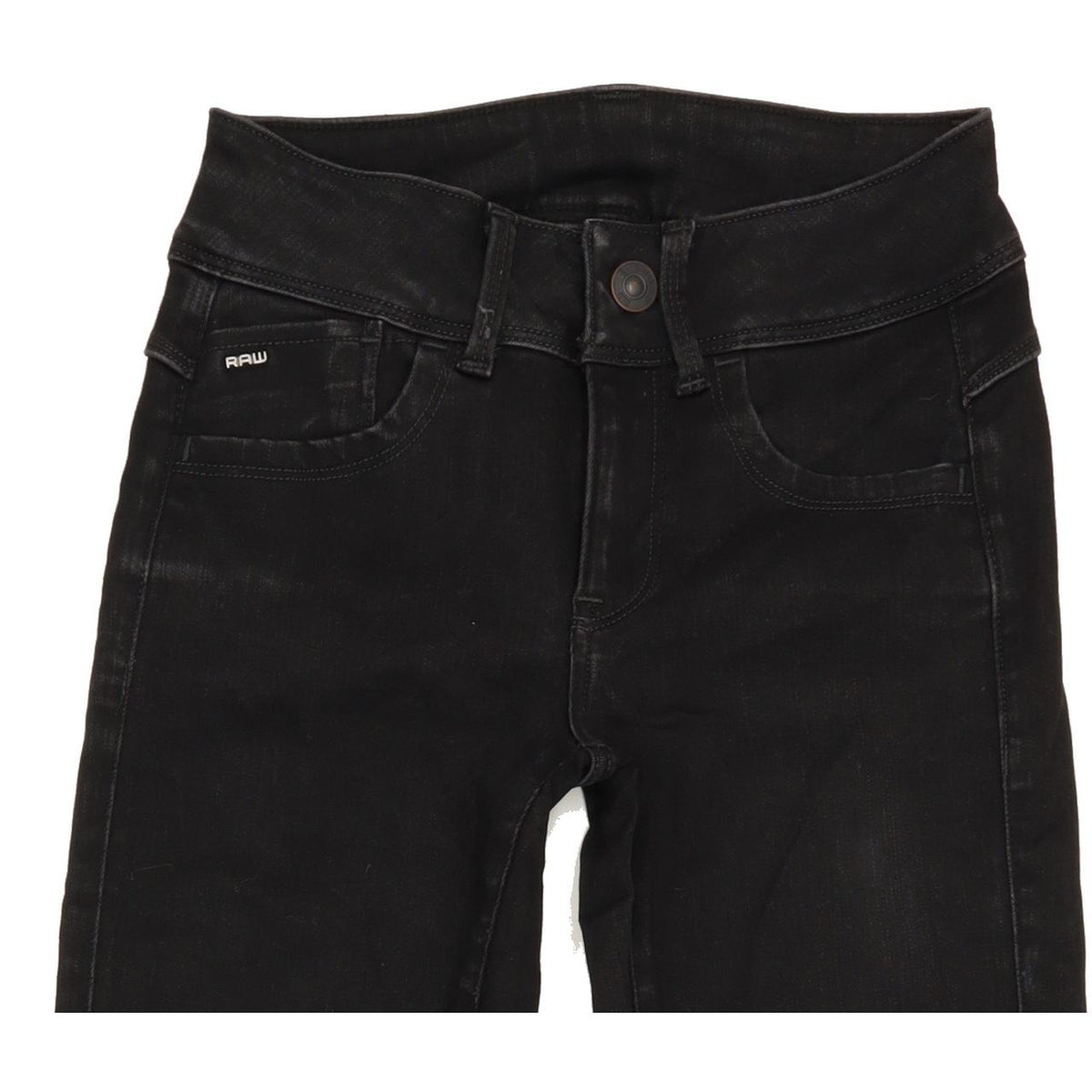 G-Star Lynn Women Black Skinny Slim Stretch Jeans W25 L30