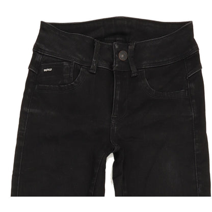 G-Star Lynn Women Black Skinny Slim Stretch Jeans W25 L30