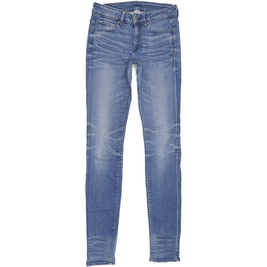 G-Star 3301 Contour Women Blue Skinny Slim Stretch Jeans W27 L34