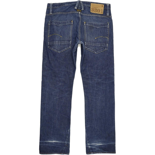 G-Star Victor Men Blue Straight Regular Jeans W36 L33