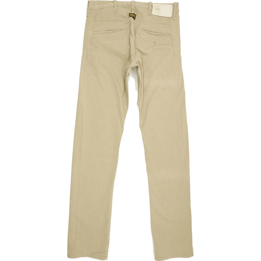 G-Star CL Bronson Men Beige Straight Slim Chino Stretch Jeans W30 L32