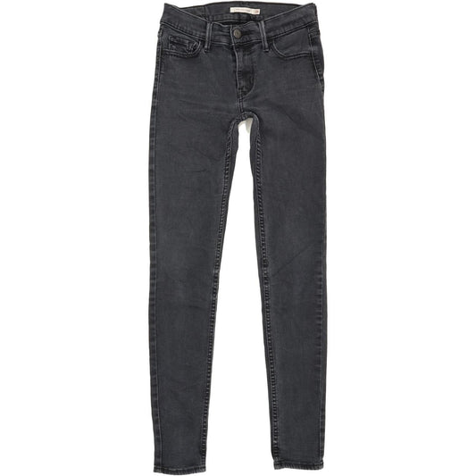 Levi's 710 Women Charcoal Skinny Extra-Slim Stretch Jeans W26 L29
