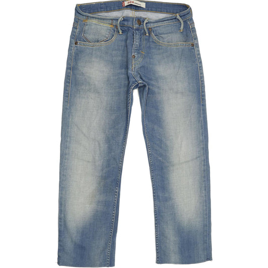 Levi's 504 Men Blue Straight Regular Stretch Jeans W29 L24
