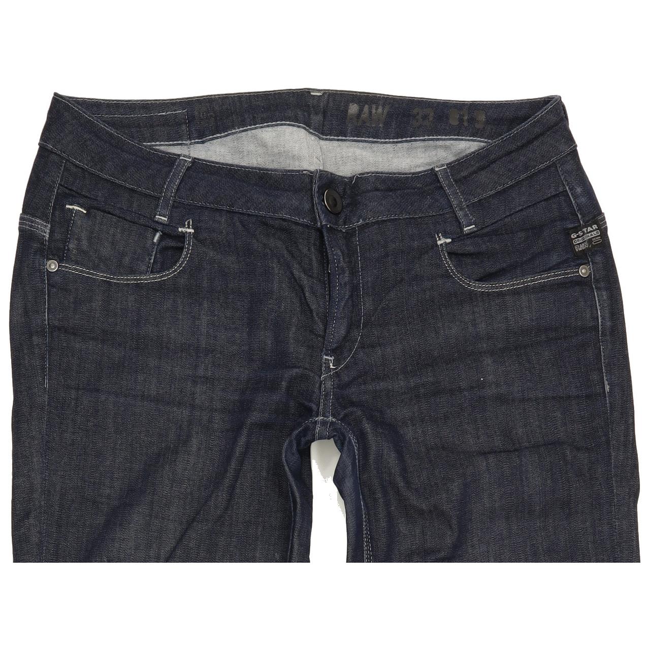 G-Star 3301 Women Blue Tapered Slim Jeans W29 L27