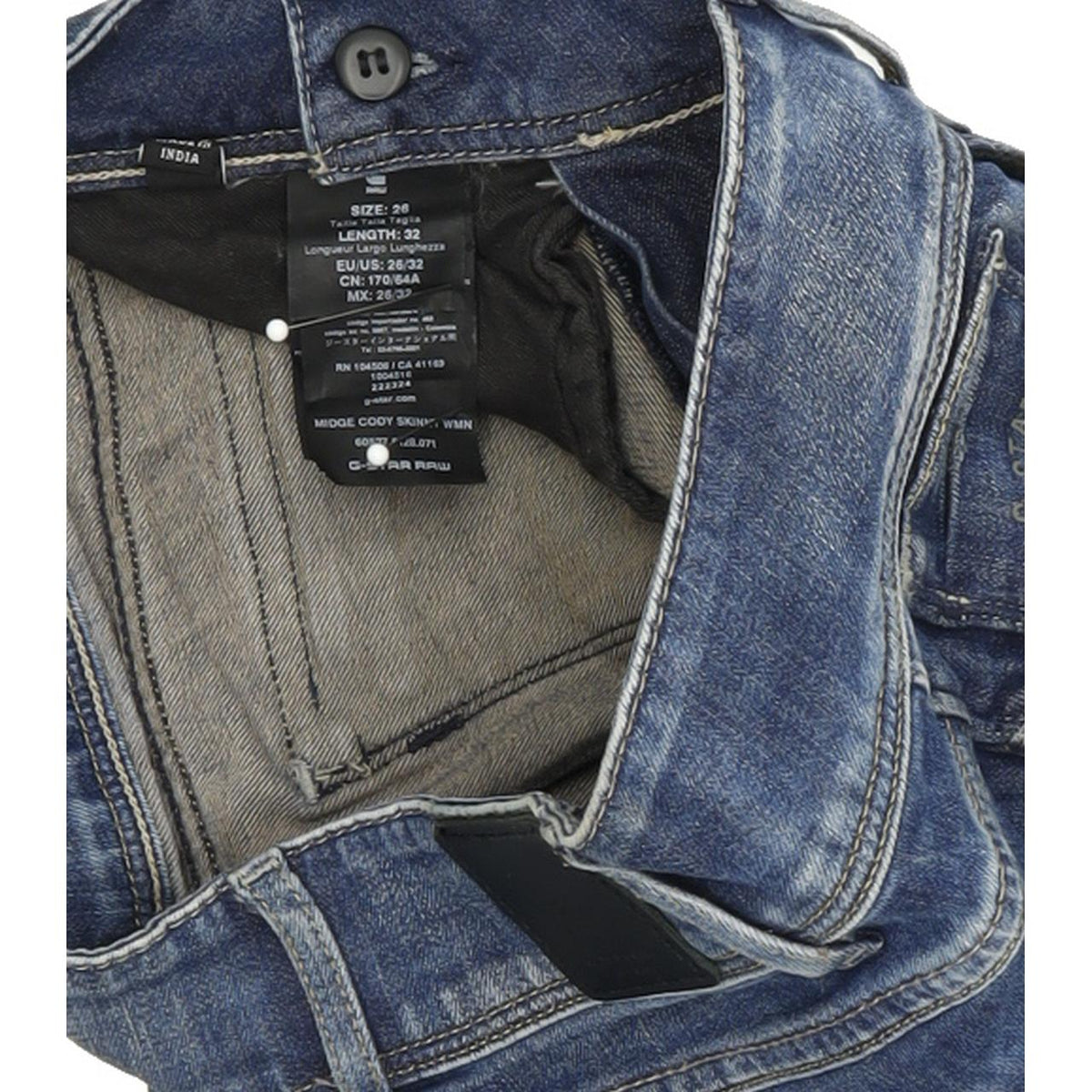 G-Star Midge Cody Women Blue Skinny Slim Stretch Jeans W26 L32