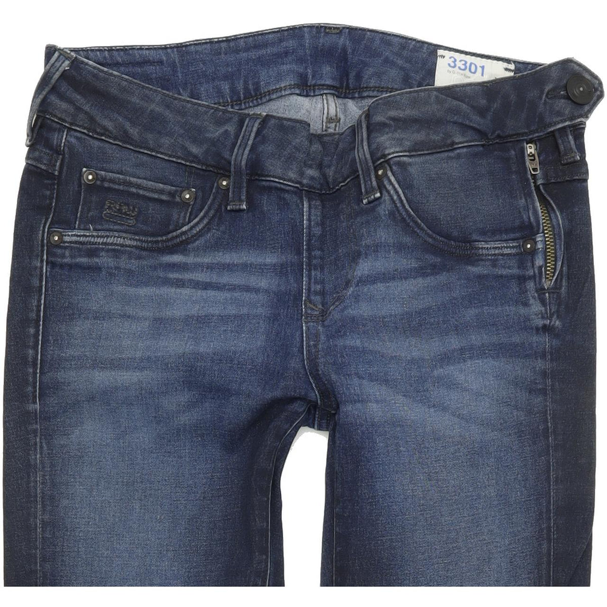 G-Star 3301 Women Blue Skinny Slim Stretch Jeans W27 L30