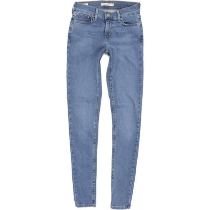 Levi's 710 Super Women Blue Skinny Slim Stretch Jeans W26 L32