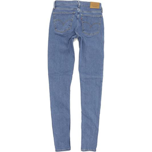 Levi's 710 Super Women Blue Skinny Slim Stretch Jeans W26 L32