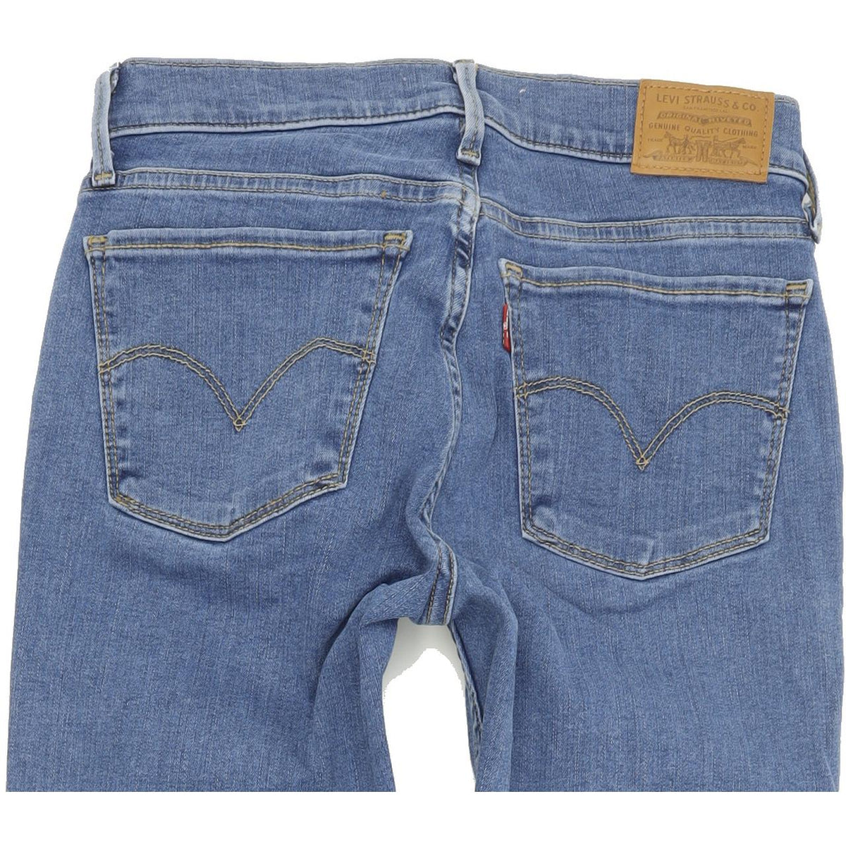 Levi's 710 Super Women Blue Skinny Slim Stretch Jeans W26 L32