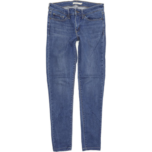 Levi's 711 Women Blue Skinny Slim Stretch Jeans W27 L30