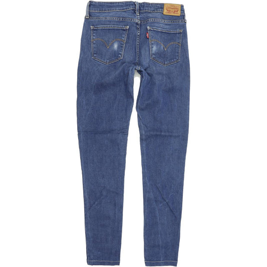 Levi's 711 Women Blue Skinny Slim Stretch Jeans W27 L30