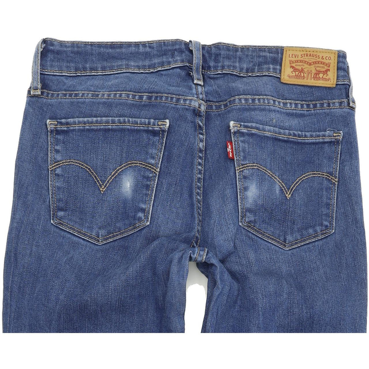 Levi's 711 Women Blue Skinny Slim Stretch Jeans W27 L30