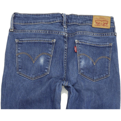 Levi's 711 Women Blue Skinny Slim Stretch Jeans W27 L30