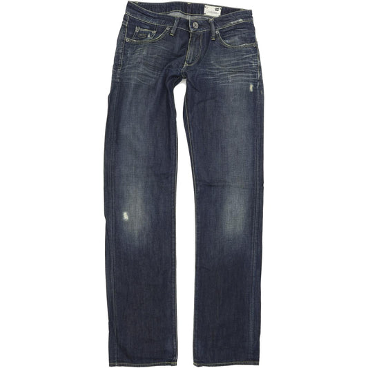 G-Star 3301 Women Blue Straight Regular Jeans W26 L34