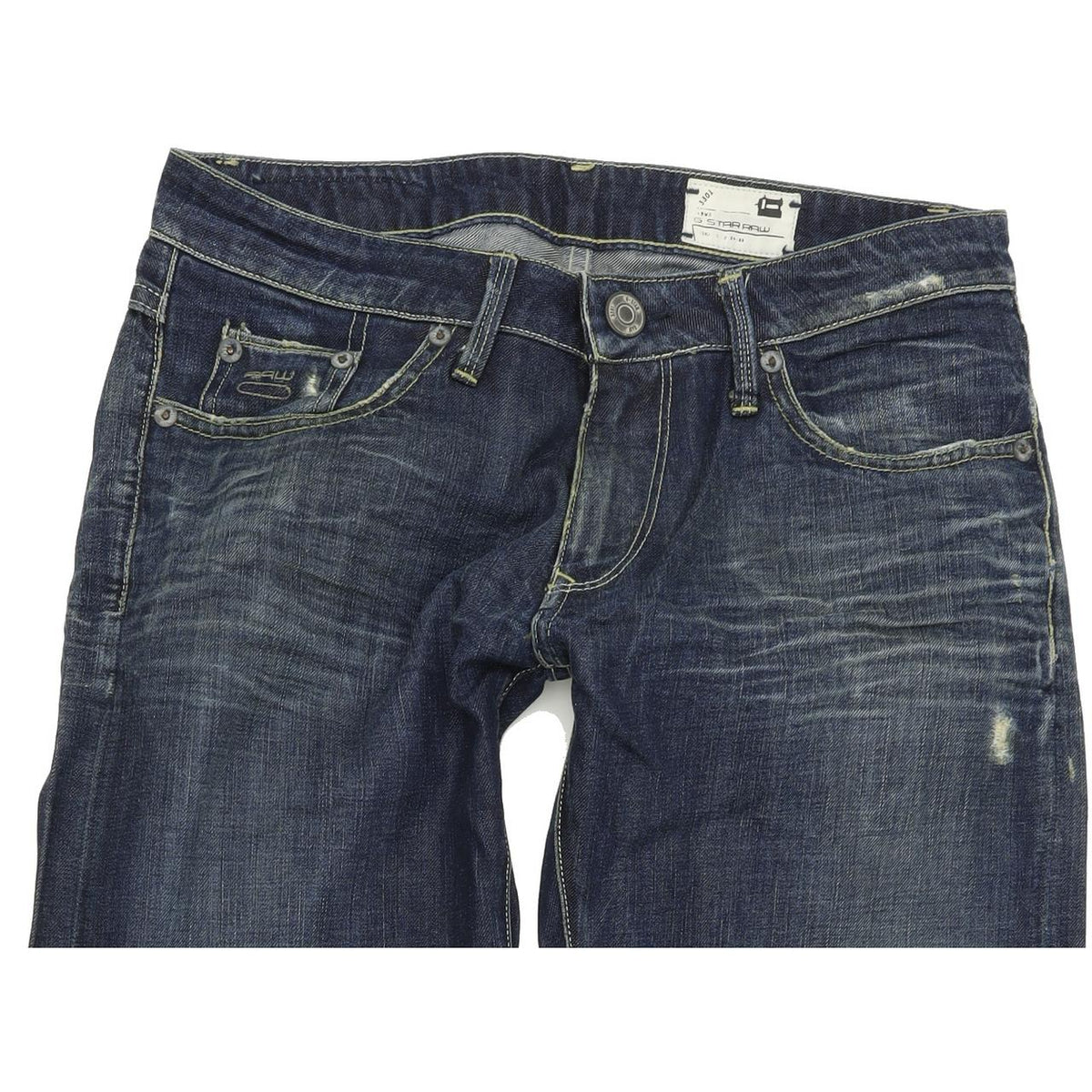 G-Star 3301 Women Blue Straight Regular Jeans W26 L34