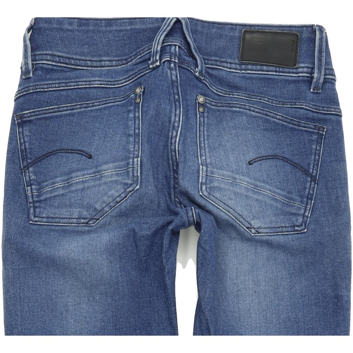G-Star Lynn Mid Women Blue Skinny Slim Stretch Jeans W24 L30