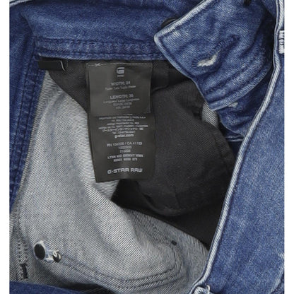 G-Star Lynn Mid Women Blue Skinny Slim Stretch Jeans W24 L30