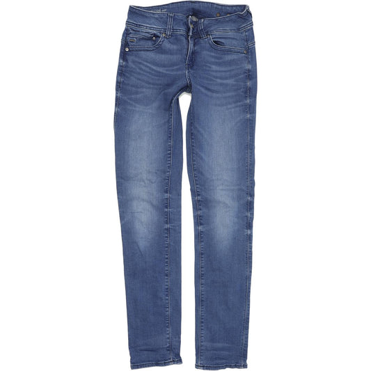 G-Star Midge Saddlr Women Blue Straight Regular Stretch Jeans W29 L34