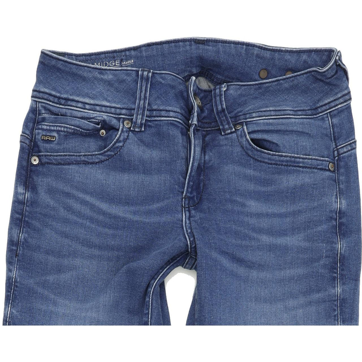 G-Star Midge Saddlr Women Blue Straight Regular Stretch Jeans W29 L34