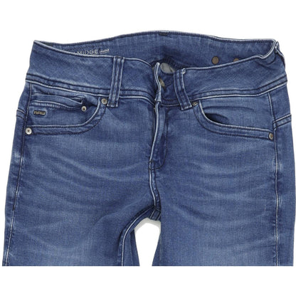 G-Star Midge Saddlr Women Blue Straight Regular Stretch Jeans W29 L34