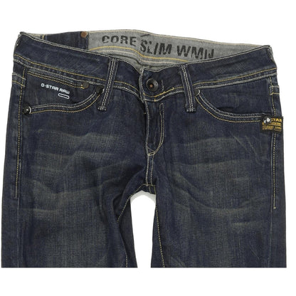 G-Star Core Women Blue Skinny Slim Stretch Jeans W28 L31