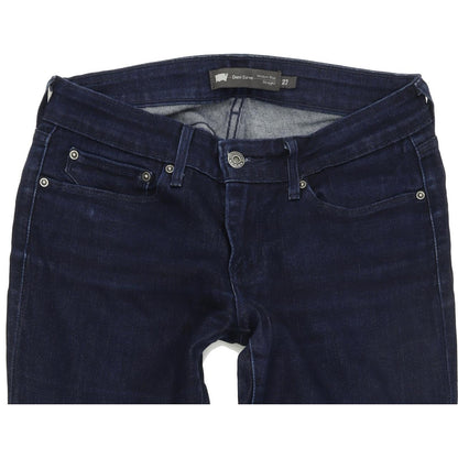 Levi's Demi Curve Women Blue Straight Regular Stretch Jeans W27 L32
