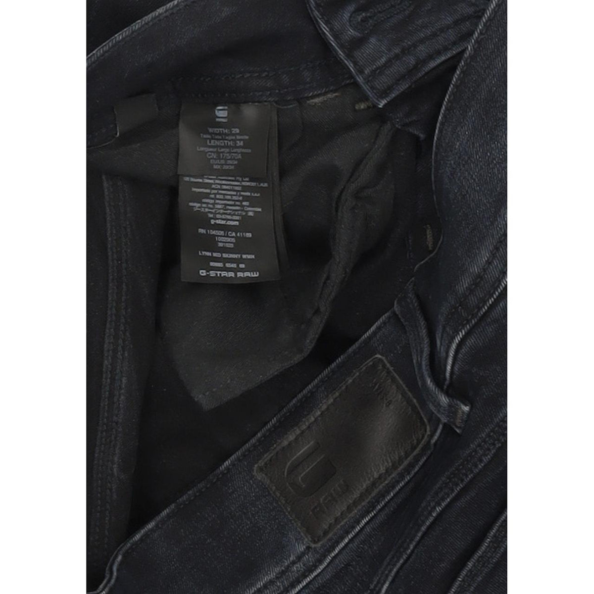 G-Star Lynn Mid Women Blue Skinny Slim Stretch Jeans W29 L31