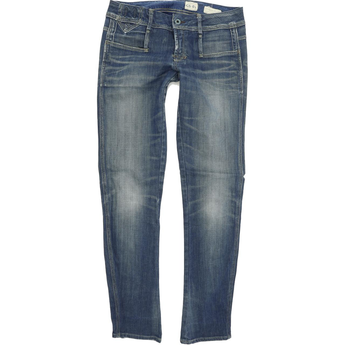 G-Star Cube Women Blue Skinny Slim Stretch Jeans W29 L31