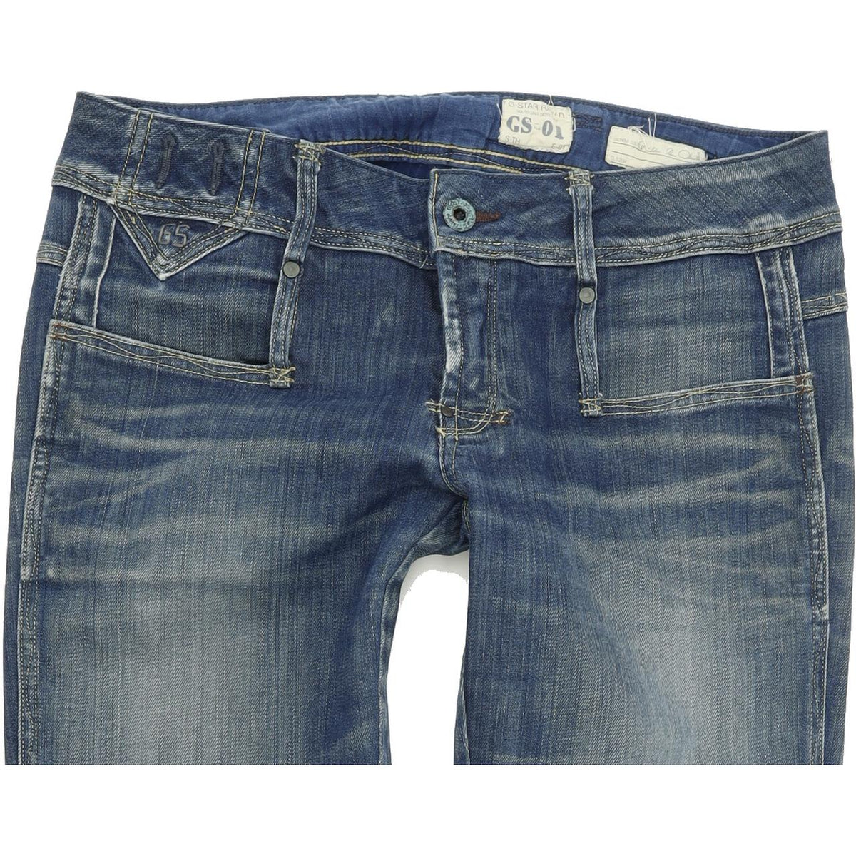 G-Star Cube Women Blue Skinny Slim Stretch Jeans W29 L31