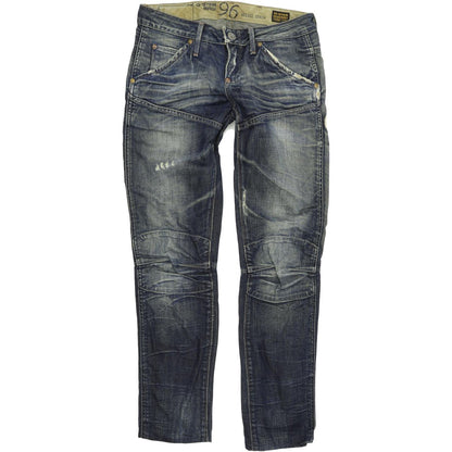 G-Star Elwood Heritage Women Blue Straight Slim Jeans W27 L29