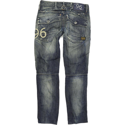 G-Star Elwood Heritage Women Blue Straight Slim Jeans W27 L29