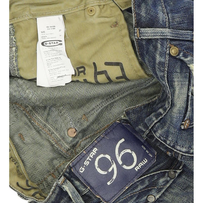 G-Star Elwood Heritage Women Blue Straight Slim Jeans W27 L29