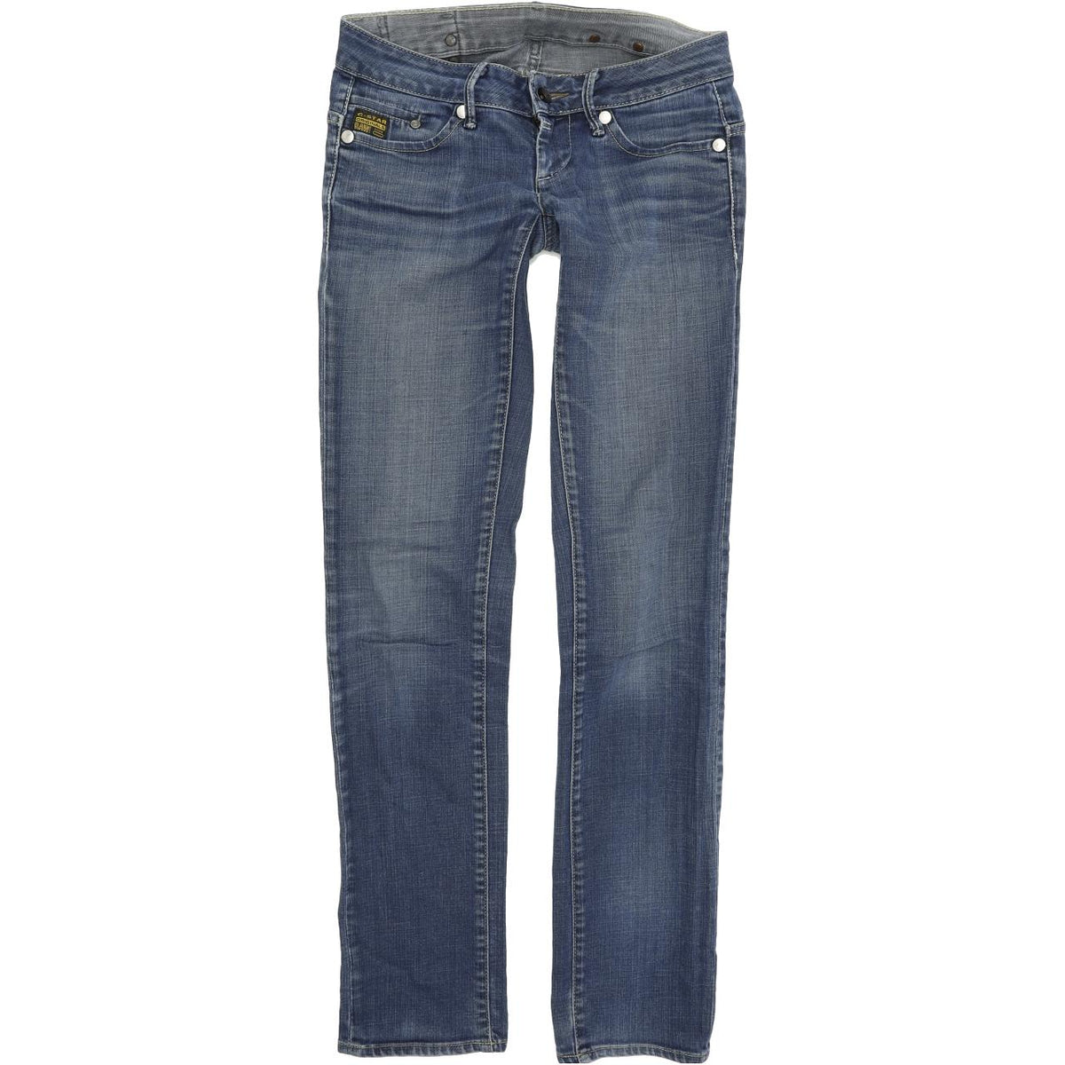 G-Star Midge Women Blue Straight Regular Stretch Jeans W26 L34