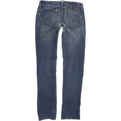 G-Star Midge Women Blue Straight Regular Stretch Jeans W26 L34