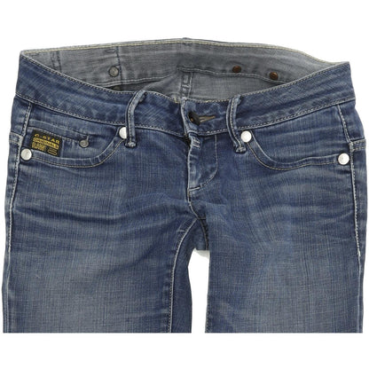 G-Star Midge Women Blue Straight Regular Stretch Jeans W26 L34