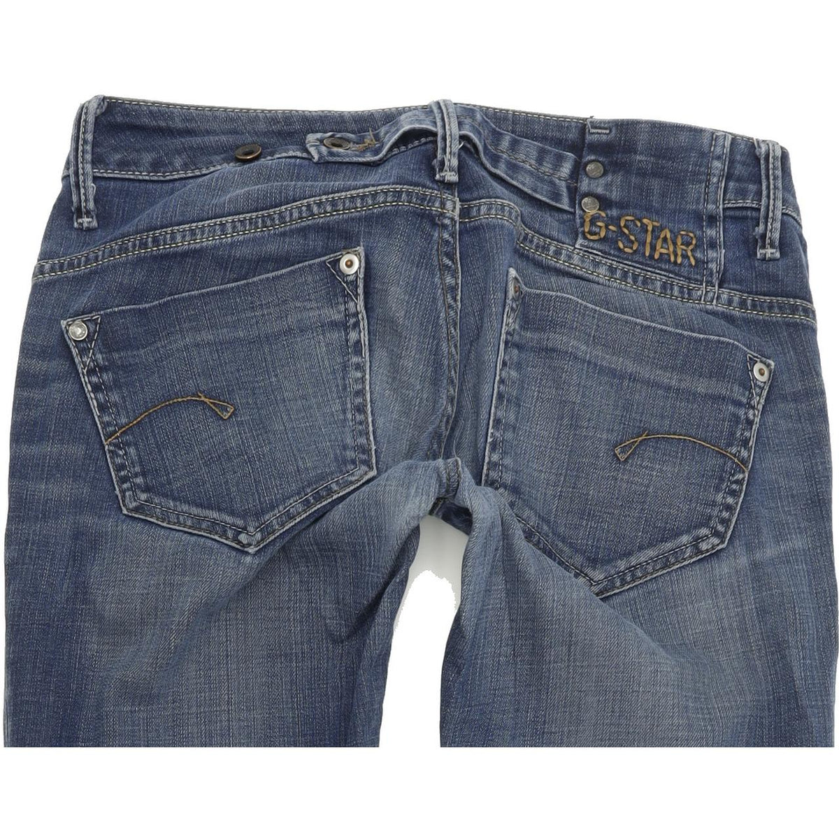 G-Star Midge Women Blue Straight Regular Stretch Jeans W26 L34