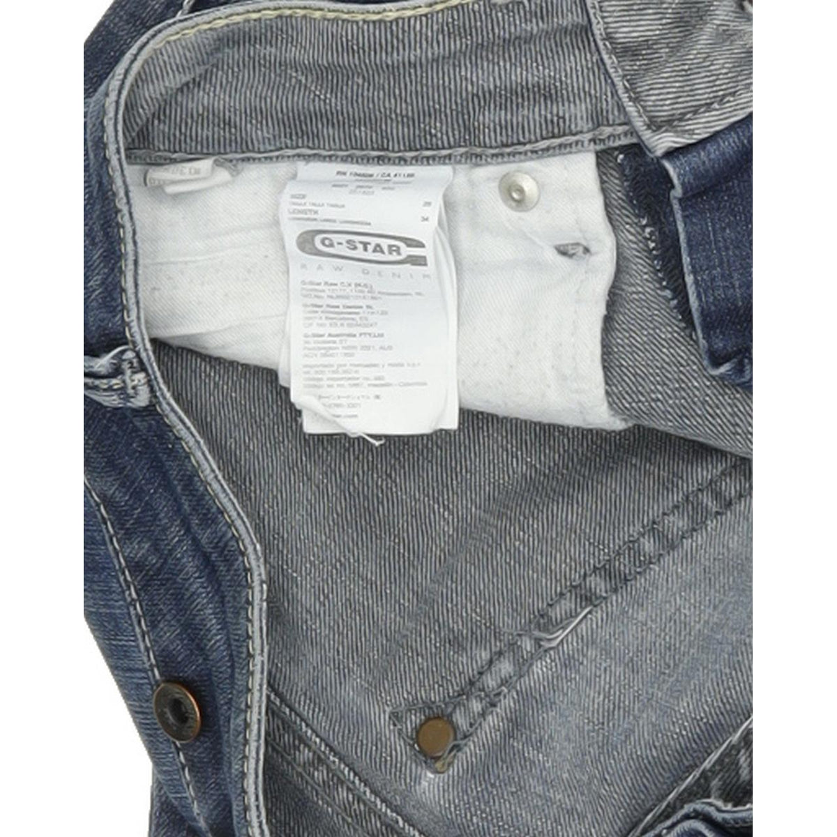 G-Star Midge Women Blue Straight Regular Stretch Jeans W26 L34