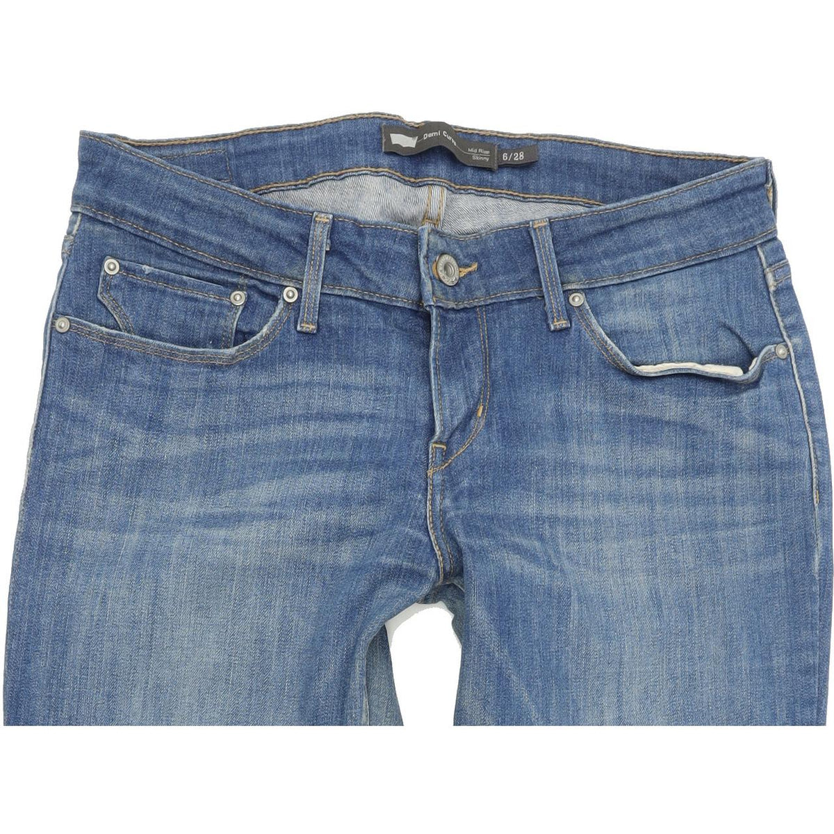 Levi's Demi Curve Women Blue Skinny Slim Stretch Jeans W28 L31