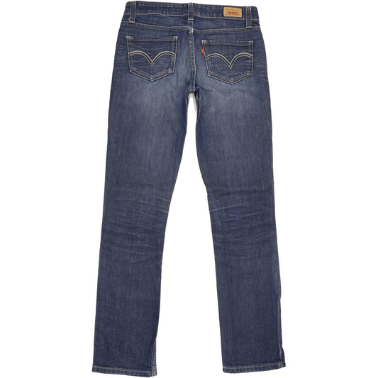 Levi's Women Blue Straight Slim Stretch Jeans W29 L31