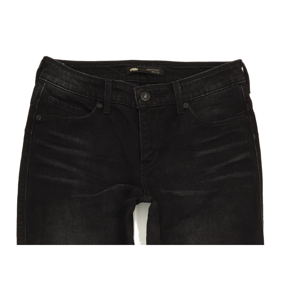 Levi's Flatters & Flaunts Women Black Skinny Slim Stretch Jeans W29 L31