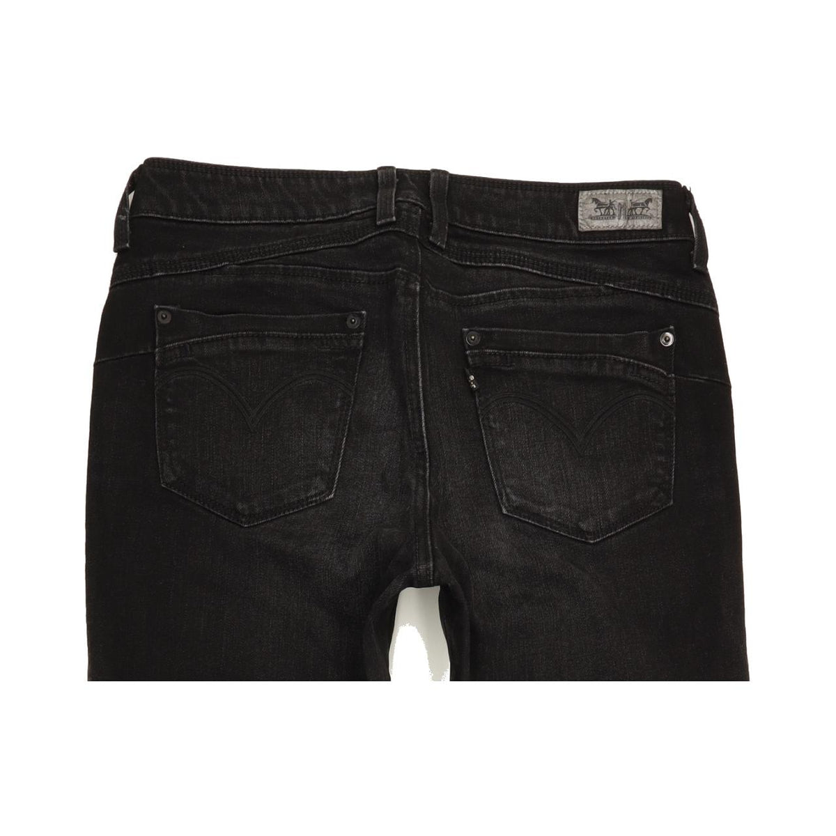 Levi's Flatters & Flaunts Women Black Skinny Slim Stretch Jeans W29 L31