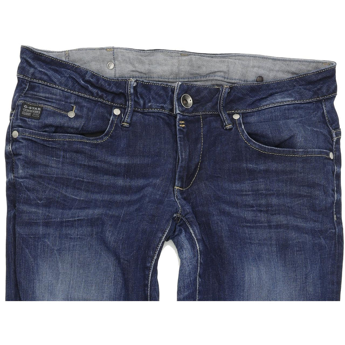G-Star Midge Women Blue Straight Regular Stretch Jeans W31 L32