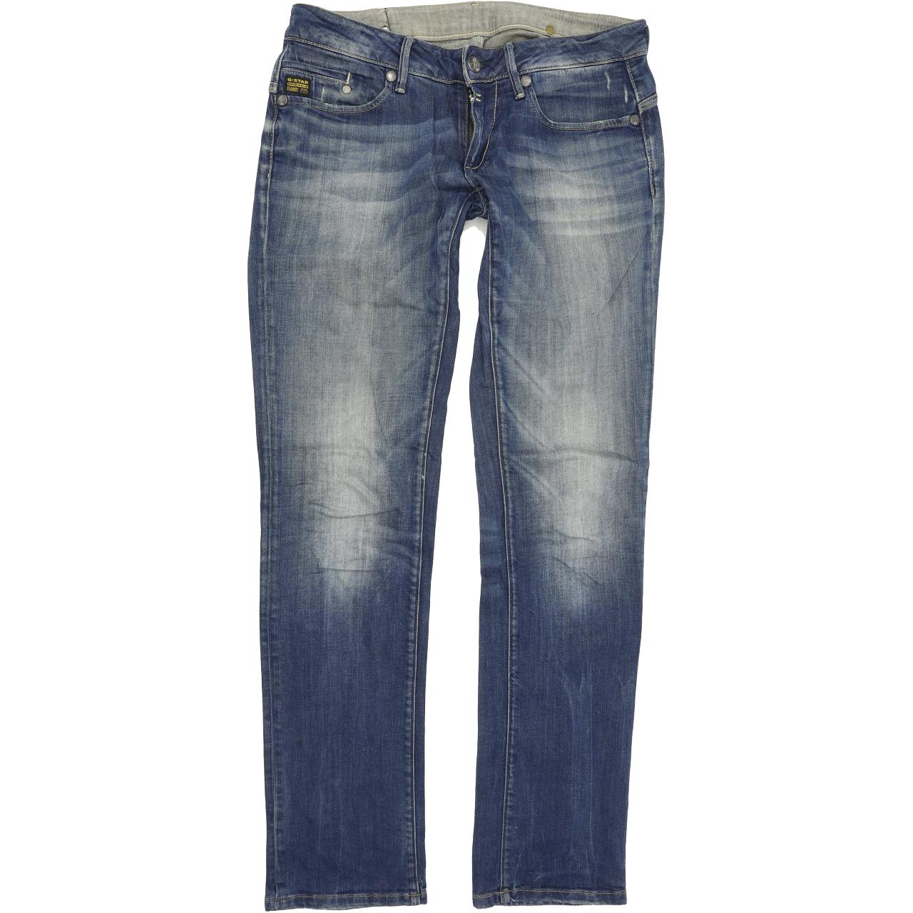G-Star Midge Women Blue Straight Regular Stretch Jeans W31 L34