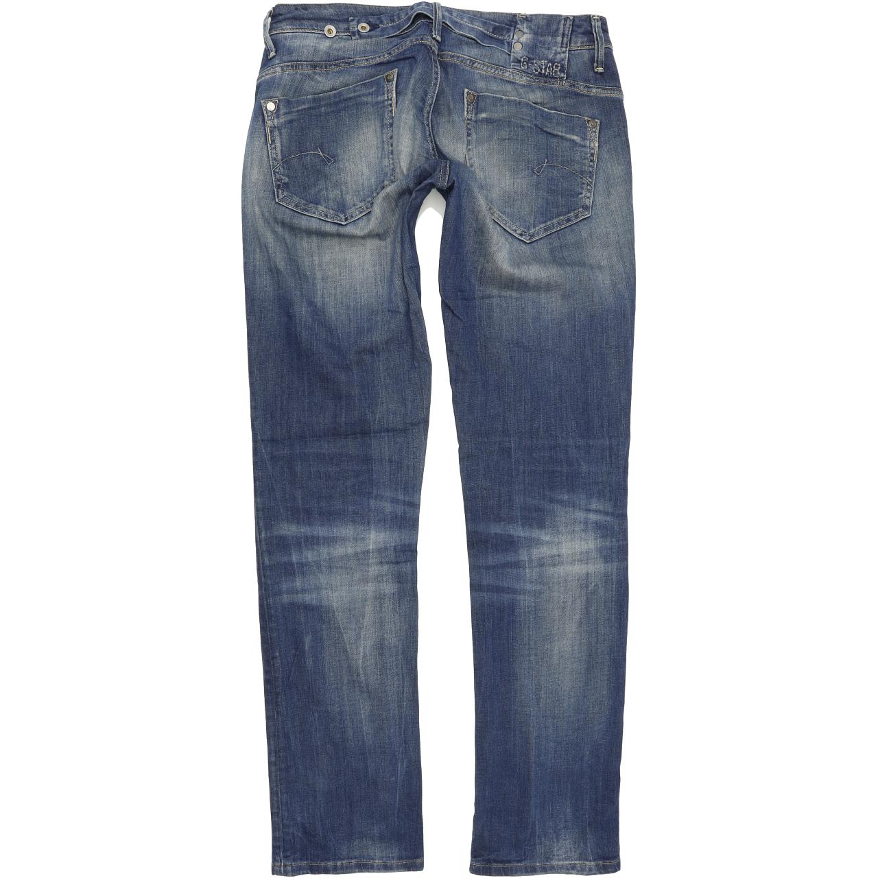 G-Star Midge Women Blue Straight Regular Stretch Jeans W31 L34
