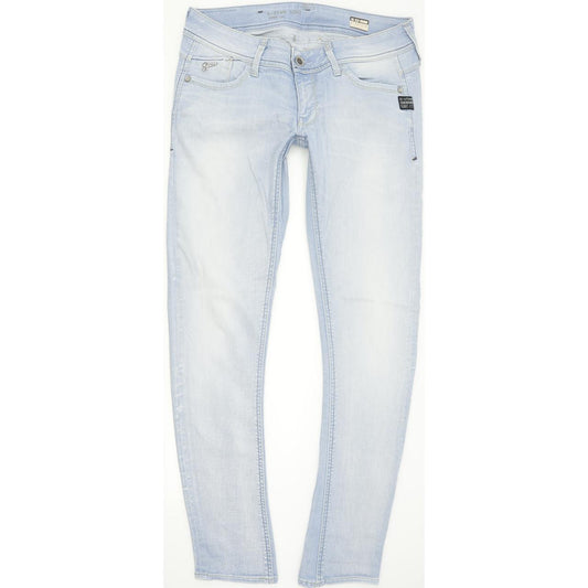 G-Star Women Blue Tapered Regular Stretch Jeans W31 L32