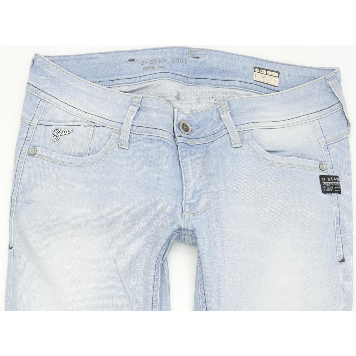G-Star Women Blue Tapered Regular Stretch Jeans W31 L32